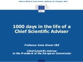 1000 days in the life of a science advisor